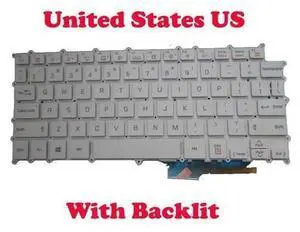 US Backlit Laptop Replacement Keyboard for LG Gram 14T90N 14T90N-V 14T90N-R 14Z90N 14Z90N-V, English US Layout Notebook Repair Spare Part US Backlit Laptop Replacement Keyboard for LG Gram 14T90N 14T90N-V 14T90N-R 14Z90N 14Z90N-V, English US Layout Notebook Repair Spare Part