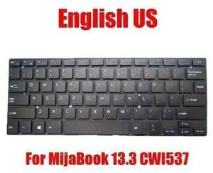 Frameless Black US English Laptop Replacement Keyboard for Chuwi MijaBook 13.3 CWI537, Notebook Keyboard Repair Spare Part (No Frame) Frameless Black US English Laptop Replacement Keyboard for Chuwi MijaBook 13.3 CWI537, Notebook Keyboard Repair Spare Part (No Frame)