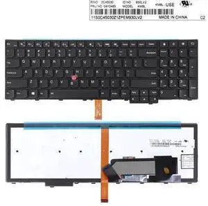 Backlit Black US Laptop Replacement Keyboard for ThinkPad E531 T540 with Point Stick, PN KMBL 0C45030, Notebook Repair Spare Part Backlit Black US Laptop Replacement Keyboard for ThinkPad E531 T540 with Point Stick, PN KMBL 0C45030, Notebook Repair Spare Part