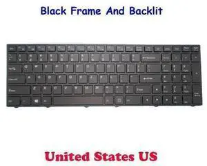 US English Backlit Laptop Replacement Keyboard for CLEVO N250, PN CVM15F23USJ4308 6-80-N7500-011-1, Notebook Internal Backlight Keyboard Repair Spare Part US English Backlit Laptop Replacement Keyboard for CLEVO N250, PN CVM15F23USJ4308 6-80-N7500-011-1, Notebook Internal Backlight Keyboard Repair Spare Part