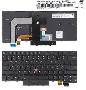 US Backlit Laptop Replacement Keyboard for ThinkPad T470 T480, Black With TrackPoint Stick, Notebook Internal Keyboard Repair Spare Part US Backlit Laptop Replacement Keyboard for ThinkPad T470 T480, Black With TrackPoint Stick, Notebook Internal Keyboard Repair Spare Part