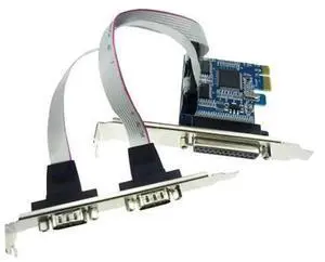 PCI-E to Serial Parallel Combo Card, PCI Express to DB25 LPT Parallel + DB9 RS232 COM Port Converter Card, PCIE RS232 Serial Adapter for Industrial Equipment, Old Printer, PLC Controller PCI-E to Serial Parallel Combo Card, PCI Express to DB25 LPT Parallel + DB9 RS232 COM Port Converter Card, PCIE RS232 Serial Adapter for Industrial Equipment, Old Printer, PLC Controller