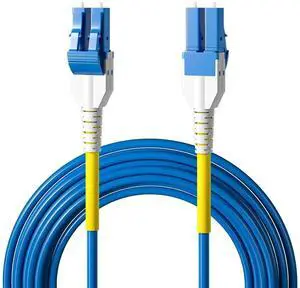 AJMRTC OS2 LC to LC Armored Fiber Patch Cable, 5 Meters Uniboot Duplex LC/UPC Single Mode Fiber, 9/125m, LSZH Indoor Armored SMF Fiber Optic Jumper AJMRTC OS2 LC to LC Armored Fiber Patch Cable, 5 Meters Uniboot Duplex LC/UPC Single Mode Fiber, 9/125m, LSZH Indoor Armored SMF Fiber Optic Jumper