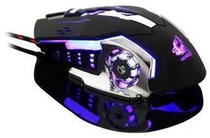 AJMRTC USB Wired Mechanical Gaming Mouse, 6 Buttons, 4000 DPI Adjustable, 4 Color LED Backlit Optical Gaming Mice for PC and Laptop Professional Gamers AJMRTC USB Wired Mechanical Gaming Mouse, 6 Buttons, 4000 DPI Adjustable, 4 Color LED Backlit Optical Gaming Mice for PC and Laptop Professional Gamers