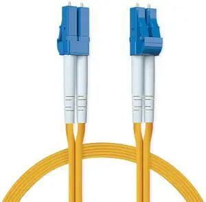 AJMRTC 5 Meters Yellow OS2 LC to LC Duplex Single Mode Fiber Patch Cable, LSZH 9/125m Fiber Optic Jumper Cord, Supports Gigabit & 10Gb Network Transmission AJMRTC 5 Meters Yellow OS2 LC to LC Duplex Single Mode Fiber Patch Cable, LSZH 9/125m Fiber Optic Jumper Cord, Supports Gigabit & 10Gb Network Transmission
