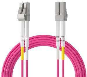 AJMRTC 2-Pack Duplex LC OM4 Multimode Fiber Patch Cable, 3 Meters LSZH Fiber Jumper Cord, Supports 10Gb/40Gb, Compatible with SFP Transceivers for Computer Fiber Networks AJMRTC 2-Pack Duplex LC OM4 Multimode Fiber Patch Cable, 3 Meters LSZH Fiber Jumper Cord, Supports 10Gb/40Gb, Compatible with SFP Transceivers for Computer Fiber Networks