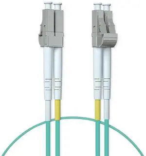 AJMRTC 2-Pack Duplex LC OM3 Multimode Fiber Patch Cable, 0.5 Meters LSZH Fiber Jumper Cord, Supports 10Gb/25Gb, Compatible with SFP Transceivers for Computer Fiber Networks AJMRTC 2-Pack Duplex LC OM3 Multimode Fiber Patch Cable, 0.5 Meters LSZH Fiber Jumper Cord, Supports 10Gb/25Gb, Compatible with SFP Transceivers for Computer Fiber Networks