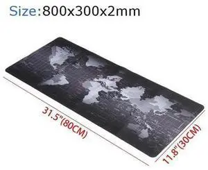 AJMRTC X-Large World Map Extended Gaming Mouse Pad Mat, 800×300×2mm, Smooth Surface, Stitched Edges & Non-Slip Rubber Base Gaming Mouse Mat for PC Gaming & Office AJMRTC X-Large World Map Extended Gaming Mouse Pad Mat, 800×300×2mm, Smooth Surface, Stitched Edges & Non-Slip Rubber Base Gaming Mouse Mat for PC Gaming & Office