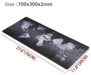 AJMRTC Extended Large World Map Gaming Mouse Pad, XXL Gaming Mouse Mat 27.56 × 11.81 × 0.08 Inch, Smooth Surface Non-Slip Base with Stitched Edges for Gaming and Office Desk AJMRTC Extended Large World Map Gaming Mouse Pad, XXL Gaming Mouse Mat 27.56 × 11.81 × 0.08 Inch, Smooth Surface Non-Slip Base with Stitched Edges for Gaming and Office Desk