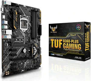 ASUS TUF B360 PLUS Gaming ATX Motherboard LGA1151 Socket, B360 Chipset 4xDDR4 Slots Max 64GB RAM, SATA3 M.2 HDMI DVI Ports, Desktop PC Mainboard Fully Tested Gaming Replacement Board ASUS TUF B360 PLUS Gaming ATX Motherboard LGA1151 Socket, B360 Chipset 4xDDR4 Slots Max 64GB RAM, SATA3 M.2 HDMI DVI Ports, Desktop PC Mainboard Fully Tested Gaming Replacement Board