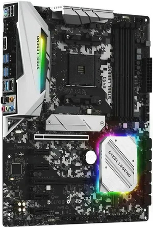 B450 Steel Legend ATX Desktop Motherboard, AMD B450 Chipset AM4 Socket DDR4 Up to 64GB, PCI-E3.0 & M.2 NVMe Slot with HDMI Output, Fully Tested Working Mainboard for AMD Ryzen CPU Gaming PC Build & Ha B450 Steel Legend ATX Desktop Motherboard, AMD B450 Chipset AM4 Socket DDR4 Up to 64GB, PCI-E3.0 & M.2 NVMe Slot with HDMI Output, Fully Tested Working Mainboard for AMD Ryzen CPU Gaming PC Build & Ha
