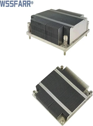 1U Server CPU Passive Heatsink for LGA1366 Socket, Part SNK-P0037P, Processor Heat Sink Without Fan, Replacement Cooler for 1U Rack Server Heat Dissipation 1U Server CPU Passive Heatsink for LGA1366 Socket, Part SNK-P0037P, Processor Heat Sink Without Fan, Replacement Cooler for 1U Rack Server Heat Dissipation