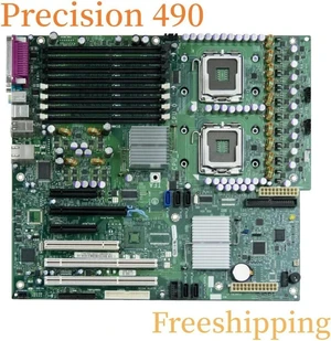 Desktop Motherboard for Precision 490 Workstation PC, Part 0GU083 GU083 0F9382 F9382 0DT031 DT031, LGA771 Socket DDR2 Mainboard, Fully Tested Working Replacement System Board Desktop Motherboard for Precision 490 Workstation PC, Part 0GU083 GU083 0F9382 F9382 0DT031 DT031, LGA771 Socket DDR2 Mainboard, Fully Tested Working Replacement System Board