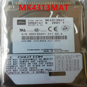 4.32GB 2.5" IDE Internal Laptop Hard Drive, 5400RPM 8MB Cache, Model MK4313MAT, Nearly New HDD Replacement for Vintage Notebook Storage 4.32GB 2.5" IDE Internal Laptop Hard Drive, 5400RPM 8MB Cache, Model MK4313MAT, Nearly New HDD Replacement for Vintage Notebook Storage