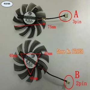 75mm 40x40x40mm Graphics Card Cooling Fan, 12V 0.25A Model PLD08010S12H, 1 Piece Per Lot, Replacement GPU Fan For Video Card Heat Dissipation 75mm 40x40x40mm Graphics Card Cooling Fan, 12V 0.25A Model PLD08010S12H, 1 Piece Per Lot, Replacement GPU Fan For Video Card Heat Dissipation
