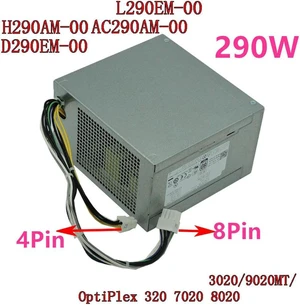 290W Desktop Power Supply for OptiPlex 7020 8020 9020, Model AC290AM-00 AC290EM-00 L290EM-00 H290AM-00 PCB045 B290EM-01, Replacement Business Desktop PSU Fully Tested Working 290W Desktop Power Supply for OptiPlex 7020 8020 9020, Model AC290AM-00 AC290EM-00 L290EM-00 H290AM-00 PCB045 B290EM-01, Replacement Business Desktop PSU Fully Tested Working