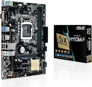 M-ATX Desktop Motherboard H110M-F, LGA1151 Socket for 6th/7th Gen Intel CPU, DDR4 Memory Slots, Fully Tested Working Replacement Mainboard M-ATX Desktop Motherboard H110M-F, LGA1151 Socket for 6th/7th Gen Intel CPU, DDR4 Memory Slots, Fully Tested Working Replacement Mainboard