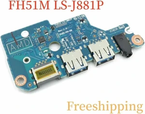 Laptop USB Ethernet Audio IO Board Replacement for Acer Nitro 5 AN515-44 Notebook, Board FH51M LS-J881P, Integrated LAN USB Audio Interface Circuit Board, 100% Fully Tested Working Spare Part for AN51 Laptop USB Ethernet Audio IO Board Replacement for Acer Nitro 5 AN515-44 Notebook, Board FH51M LS-J881P, Integrated LAN USB Audio Interface Circuit Board, 100% Fully Tested Working Spare Part for AN51