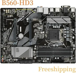 B560 HD3 Desktop Motherboard Replacement, LGA1200 Socket DDR4 Mainboard, 100% Fully Tested for Desktop PC Assembly, Hardware Upgrade and Repair B560 HD3 Desktop Motherboard Replacement, LGA1200 Socket DDR4 Mainboard, 100% Fully Tested for Desktop PC Assembly, Hardware Upgrade and Repair
