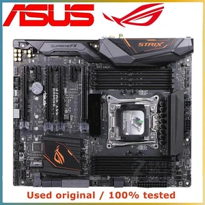 ASUS ROG Strix X99 Gaming ATX Motherboard LGA2011-3 Socket, Intel X97 Chipset, DDR4 Up to 64GB, SATA III PCIe 3.0 X16 Mainboard for Desktop PC Hardware Repair and Upgrade, 100% Fully Tested Working ASUS ROG Strix X99 Gaming ATX Motherboard LGA2011-3 Socket, Intel X97 Chipset, DDR4 Up to 64GB, SATA III PCIe 3.0 X16 Mainboard for Desktop PC Hardware Repair and Upgrade, 100% Fully Tested Working