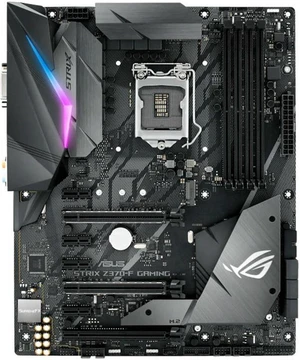 ASUS ROG STRIX Z370-F GAMING ATX Motherboard, Intel Z370 Chipset LGA1151 Socket DDR4 Mainboard for 8th and 9th Gen Intel Core i3/i5/i7, Pentium Gold and Celeron Processors, Dual M.2 PCIe 3.0 x4 Slots, ASUS ROG STRIX Z370-F GAMING ATX Motherboard, Intel Z370 Chipset LGA1151 Socket DDR4 Mainboard for 8th and 9th Gen Intel Core i3/i5/i7, Pentium Gold and Celeron Processors, Dual M.2 PCIe 3.0 x4 Slots,