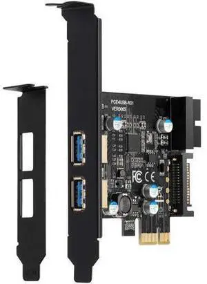 PCI-E to USB 3.2 Gen 1 Card 5Gbps Dual USB-A Ports Expansion Card with 20PIN Front Panel Header USB Card,PCI Express Card with 15-Pin SATA Power Connector. PCI-E to USB 3.2 Gen 1 Card 5Gbps Dual USB-A Ports Expansion Card with 20PIN Front Panel Header USB Card,PCI Express Card with 15-Pin SATA Power Connector.