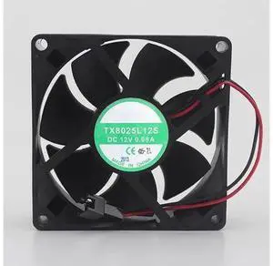 TX8025L12S 12V 0.08A 8025 8cm Silent Inverter Cooling Fan TX8025L12S 12V 0.08A 8025 8cm Silent Inverter Cooling Fan