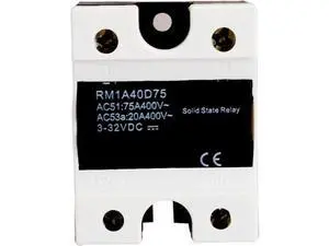 RM1A40D75 75A 2SCR DC AC SSR Solid State Relay Zero Switching,5V 12V 24VDC Input 42-440VAC Output, PLC Relay Isolation Switch RM1A40D75 75A 2SCR DC AC SSR Solid State Relay Zero Switching,5V 12V 24VDC Input 42-440VAC Output, PLC Relay Isolation Switch