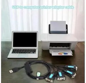 4 Port USB to RS232 RS-232 9-Pin DB9 Serial Cable PL2303 Chipset Male A Adapter PC Notebook Accessories 4 Port USB to RS232 RS-232 9-Pin DB9 Serial Cable PL2303 Chipset Male A Adapter PC Notebook Accessories