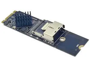 M.2 NVME To Mini SAS SFF-8087 Expansion Card Support 4 Port SFF8087 To M2 NVME Adapter with Cable HDD SSD SATA Controller M.2 NVME To Mini SAS SFF-8087 Expansion Card Support 4 Port SFF8087 To M2 NVME Adapter with Cable HDD SSD SATA Controller