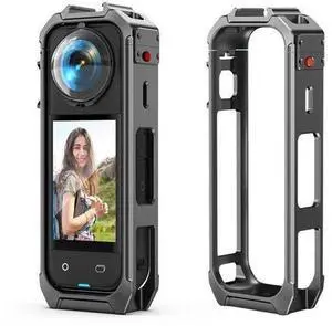 Rabbit Cage Aluminum Alloy Protective Case Magnetic Quick Release Action Camera Frame for X5 Camera Accessories Rabbit Cage Aluminum Alloy Protective Case Magnetic Quick Release Action Camera Frame for X5 Camera Accessories