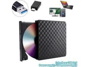 USB 3.0/Type-C External DVD Burner Writer Recorder DVD RW Optical Drive CD/DVD ROM Player MAC OS Windows XP/7/8/10 USB 3.0/Type-C External DVD Burner Writer Recorder DVD RW Optical Drive CD/DVD ROM Player MAC OS Windows XP/7/8/10