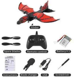RC Plane 2.4G Simulated Flying Dragon Aircraft Remote Control Flying Model Glider Airplane EPP Foam Toys Gift For Kids Durable RC Plane 2.4G Simulated Flying Dragon Aircraft Remote Control Flying Model Glider Airplane EPP Foam Toys Gift For Kids Durable