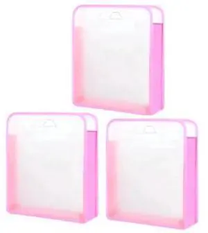 3 Pack High Capacity Scrapbook Paper Bags Expanding Paper For 12 X 12 Sheets, Scrapbook Paper Pink 3 Pack High Capacity Scrapbook Paper Bags Expanding Paper For 12 X 12 Sheets, Scrapbook Paper Pink