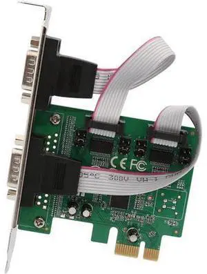 2 Port Serial DB9 RS232 PCI-e 1.0 x1 with Low Bracket SI-PEX15055 2 Port Serial DB9 RS232 PCI-e 1.0 x1 with Low Bracket SI-PEX15055