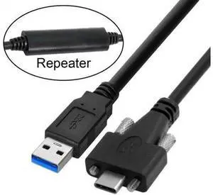 USB 3.1 Type-C Dual Screws Locking to Standard USB3.0 Data Cable Mount Type for Camera Recorder USB 3.1 Type-C Dual Screws Locking to Standard USB3.0 Data Cable Mount Type for Camera Recorder