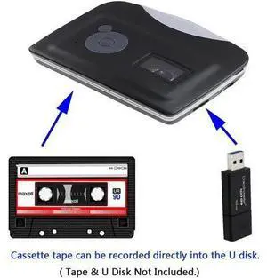 Portable Cassette Player Tape to MP3 Converter Recorder Audio Player Convert Cassette To USB Flash Drive With Earphone Portable Cassette Player Tape to MP3 Converter Recorder Audio Player Convert Cassette To USB Flash Drive With Earphone