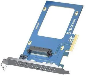 U.2 SFF-8639 to PCIe NVMe SSD Adapter Card, PCIe 3.0 X4 Expansion Card for 2.5" U.2 NVMe SSD or 2.5" SATA SSD U.2 SFF-8639 to PCIe NVMe SSD Adapter Card, PCIe 3.0 X4 Expansion Card for 2.5" U.2 NVMe SSD or 2.5" SATA SSD