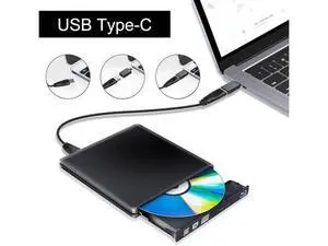 External DVD Drive for Laptop USB3.0 Drive External CD DVD+/- RW Burner Writer Optical Drive Compatible with Mac/Windows with USB C/Type-c Adapter (Black) External DVD Drive for Laptop USB3.0 Drive External CD DVD+/- RW Burner Writer Optical Drive Compatible with Mac/Windows with USB C/Type-c Adapter (Black)
