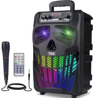 Compact Bluetooth Speaker with Microphone - Portable Wireless Speaker for Hands-Free Rechargeable Battery with 4 Hours Playtime - Compatible with Smartphones and Tablets Compact Bluetooth Speaker with Microphone - Portable Wireless Speaker for Hands-Free Rechargeable Battery with 4 Hours Playtime - Compatible with Smartphones and Tablets