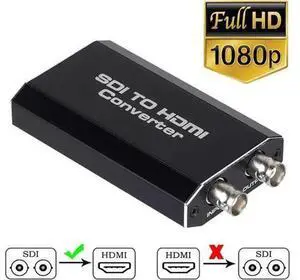 1080P 3G SDI to HDMI Converter Audio Video Adapter Support HD-SDI and 3G-SDI Signals Showing on HDMI Display (OZH5-1) 1080P 3G SDI to HDMI Converter Audio Video Adapter Support HD-SDI and 3G-SDI Signals Showing on HDMI Display (OZH5-1)