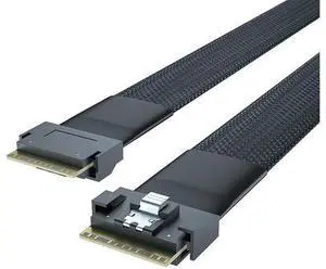 24G SlimSAS SFF-8654 to SFF-8654 Cable, PCIe4.0, 85-ohm, Compatible with Servers, Storage Systems, Workstations & High-Performance Computing, 1-m(3.28ft) 24G SlimSAS SFF-8654 to SFF-8654 Cable, PCIe4.0, 85-ohm, Compatible with Servers, Storage Systems, Workstations & High-Performance Computing, 1-m(3.28ft)