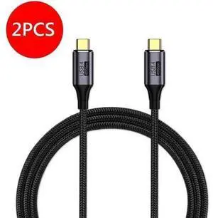 USB4 Cable 40Gbps,100W Fast Charging,Compatible with Thunderbolt 4 3 and Type-c,8K @60Hz,for USB C Laptop, Smartphone, External SSD,eGPU,Docking Station,4Ft (2 Pack)9 USB4 Cable 40Gbps,100W Fast Charging,Compatible with Thunderbolt 4 3 and Type-c,8K @60Hz,for USB C Laptop, Smartphone, External SSD,eGPU,Docking Station,4Ft (2 Pack)9