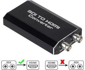 SDI to HDMI Audio Video Converter Adapter Support HD 3G SDI Full HD 1080P for Monitor HDTV (OZH5-1) SDI to HDMI Audio Video Converter Adapter Support HD 3G SDI Full HD 1080P for Monitor HDTV (OZH5-1)