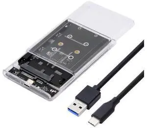 Dual NGFF B+M-Key M.2 SSD Card JOBD Raid0 Span Bridge to USB3.0 Type-C USB-C 2.5inch SATA Combo Enclosure Dual NGFF B+M-Key M.2 SSD Card JOBD Raid0 Span Bridge to USB3.0 Type-C USB-C 2.5inch SATA Combo Enclosure