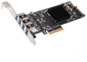 USB 3.1 Gen 2 10 Gbps 4 Port Type-A PCI-e 3.0 x4 ASMedia ASM3142 Controller,SI-PEX20233 USB 3.1 Gen 2 10 Gbps 4 Port Type-A PCI-e 3.0 x4 ASMedia ASM3142 Controller,SI-PEX20233
