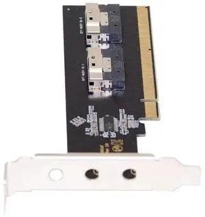 Slimline Dual SFF-8654 8X 4 NVME to PCIE Express 3.0 4.0 Raid Card VROC Raid0 Hyper Adapter Slimline Dual SFF-8654 8X 4 NVME to PCIE Express 3.0 4.0 Raid Card VROC Raid0 Hyper Adapter