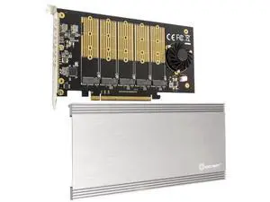5 Slot M.2 B-Key SATA Base SSD PCI-e 3.0 x2 Bandwidth Expansion Card Require x16 Slot SI-PEX40142 5 Slot M.2 B-Key SATA Base SSD PCI-e 3.0 x2 Bandwidth Expansion Card Require x16 Slot SI-PEX40142