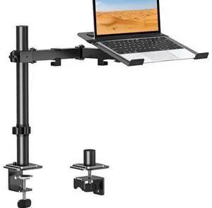 Single Laptop Tray Desk Mount for 13-17 Inch Laptop Notebook, Fully Adjustable Laptop Arm, Full Motion Laptop Stand, Holds up to 17.6lbs, with Clamp/Grommet Mounting Single Laptop Tray Desk Mount for 13-17 Inch Laptop Notebook, Fully Adjustable Laptop Arm, Full Motion Laptop Stand, Holds up to 17.6lbs, with Clamp/Grommet Mounting