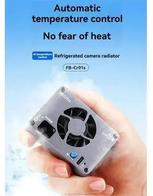 FB-Cr01s Camera Cooling System Heat Sink Cooling Fan For FUJIFILM ZV-E1 A7M4 A6700 R8 R7 R6 XT4 FB-Cr01s Camera Cooling System Heat Sink Cooling Fan For FUJIFILM ZV-E1 A7M4 A6700 R8 R7 R6 XT4